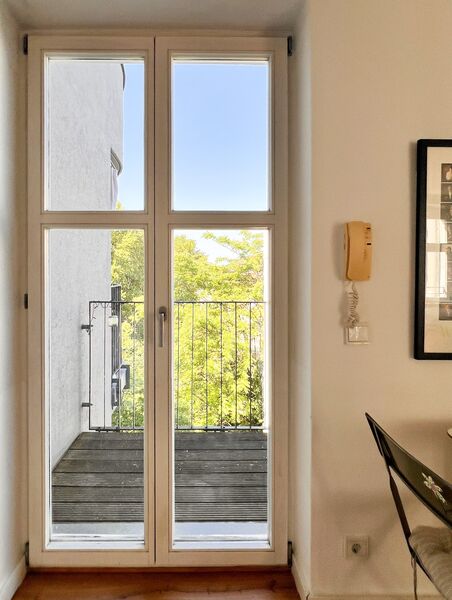 Ausblick Balkon
